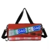 Multi-Pocket Sports Duffel with Shoe Compartment Gray / Green color SKU reference