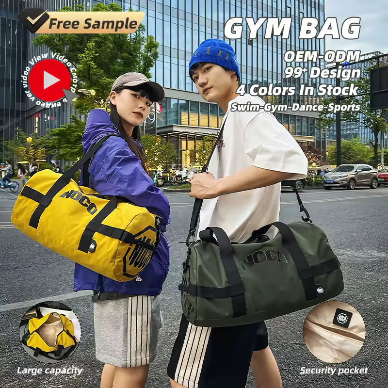 Nylon Crossbody Travel Bag with Wet-Dry Pocket product reference image