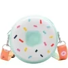 Silicone Donut-Shaped Crossbody Coin Purse Donut design option 02 color SKU reference