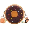 Silicone Donut-Shaped Crossbody Coin Purse Donut design option 04 color SKU reference