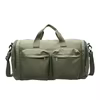 Nylon Travel Duffel with Side Pocket Deep Pink color SKU reference