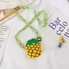Silicone Fruit-Shaped Zipper Coin Purse Fruit design option 02 color SKU reference