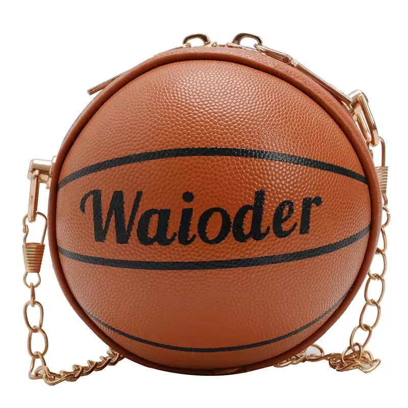Basketball-Shaped PU Leather Mini Coin Purse product reference image