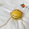 Basketball-Shaped PU Leather Mini Coin Purse Yellow color SKU reference