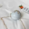 Basketball-Shaped PU Leather Mini Coin Purse Blue color SKU reference