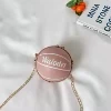 Basketball-Shaped PU Leather Mini Coin Purse Pink color SKU reference