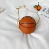 Basketball-Shaped PU Leather Mini Coin Purse Brown color SKU reference