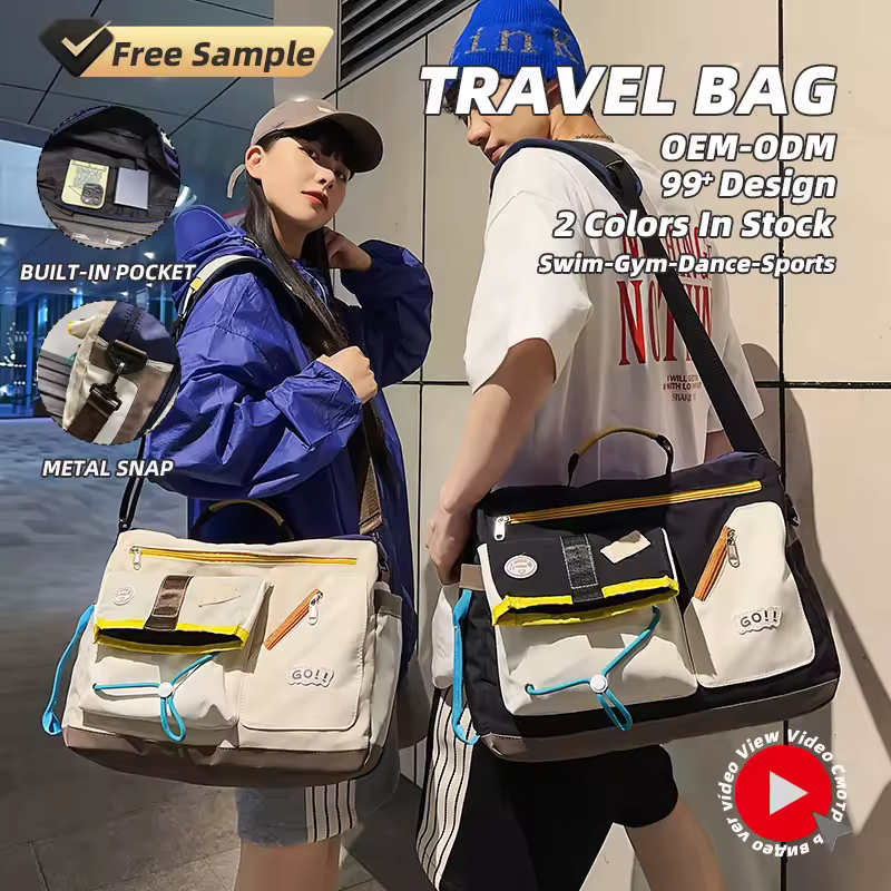 Expandable Travel Shoulder Bag with Security Pocket product reference image