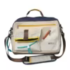 Expandable Travel Shoulder Bag with Security Pocket White color SKU reference