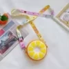 Silicone Fruit-Slice Zipper Coin Purse Design option 01 color SKU reference