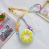 Silicone Fruit-Slice Zipper Coin Purse Design option 04 color SKU reference