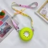 Silicone Fruit-Slice Zipper Coin Purse Design option 05 color SKU reference