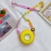 Silicone Fruit-Slice Zipper Coin Purse Design option 09 color SKU reference