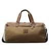 Nylon Travel Duffel with Separate Shoe Compartment Khaki color SKU reference