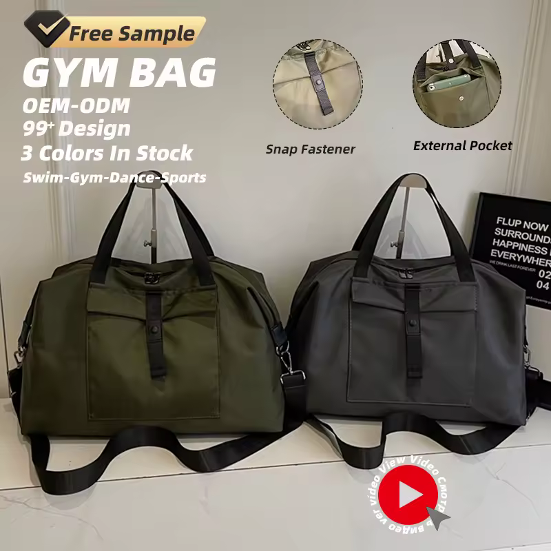Quilted Polyester Weekender Bag for Travel & Gym product reference image