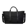 Large Multi-Pocket Polyester Travel Tote Black color SKU reference
