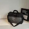 Expandable Nylon Travel Duffel with Shoe Compartment Black color SKU reference