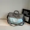 Expandable Nylon Travel Duffel with Shoe Compartment Blue color SKU reference