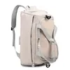 Oxford Travel Backpack with Shoe Compartment and Wet-Dry Storage White color SKU reference