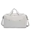 Oxford Travel Duffel with Front Zipper and Shoe Compartment Gray color SKU reference