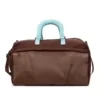 Oxford Travel Duffel with Shoe Compartment Brown color SKU reference