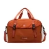 Nylon Travel Duffel with Shoe Compartment Orange color SKU reference