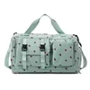 Corduroy Travel Tote with Dry-Wet Pocket Green color SKU reference