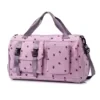 Corduroy Travel Tote with Dry-Wet Pocket White color SKU reference