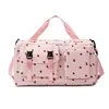 Corduroy Travel Tote with Dry-Wet Pocket Pink color SKU reference