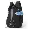 27 L Nylon Badminton Backpack with Shoe Storage Black color SKU reference