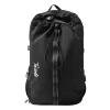 25 L Nylon Drawstring Backpack with Shoe Compartment Black color SKU reference