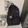 20 L Nylon Travel Backpack with Shoe Compartment Black color SKU reference