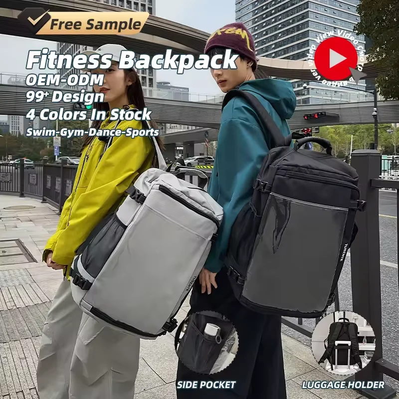 Nylon Laptop Backpack with Reflective Trim and Clear Front Pocket product reference image