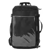 Nylon Laptop Backpack with Reflective Trim and Clear Front Pocket Black color SKU reference