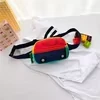 Bus-Shaped Kids’ Zipper Waist Bag Green and blue bus color SKU reference