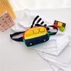 Bus-Shaped Kids’ Zipper Waist Bag Yellow and red bus color SKU reference