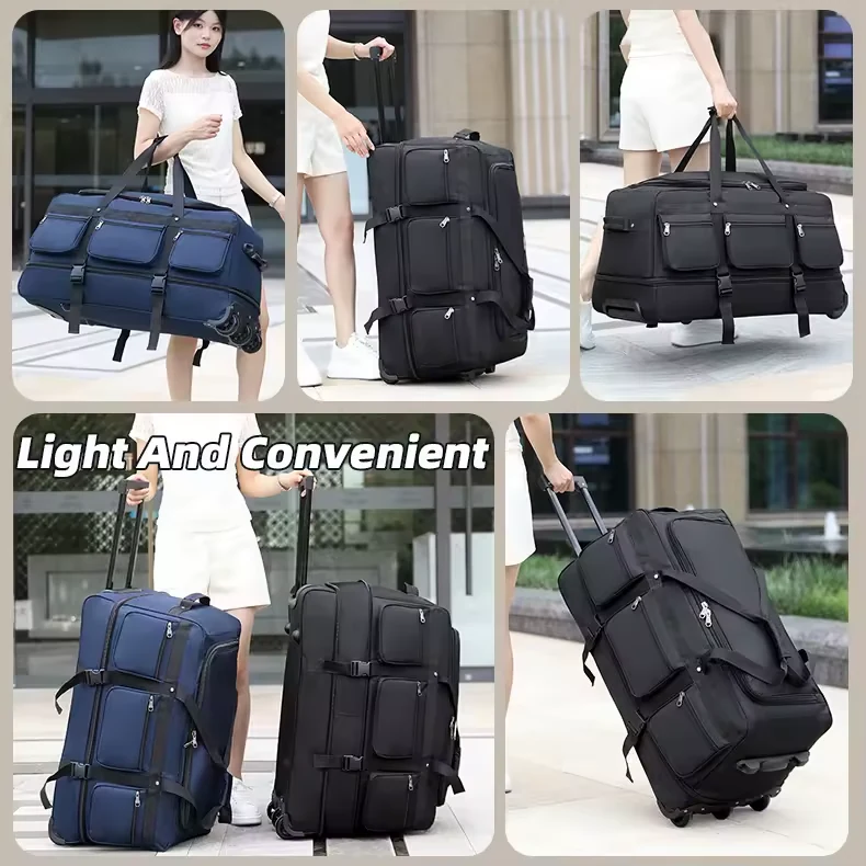 Extensible Oxford Rolling Travel Backpack product reference image