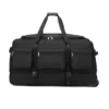 Extensible Oxford Rolling Travel Backpack Black color SKU reference
