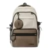 30 L Nylon Travel Backpack with Laptop and Security Pockets White color SKU reference