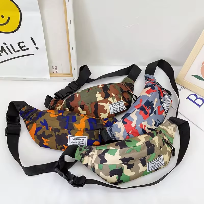 Kids’ Camouflage Canvas Mini Waist Bag product reference image