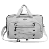 Oxford Travel Duffel with Front Storage Pocket Gray color SKU reference
