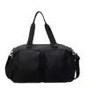 21 L Nylon Travel Duffel with Adjustable Strap Black color SKU reference