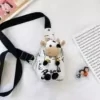 Plush Cow Character Mini Crossbody Bag White color SKU reference