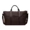 30 L Nylon Travel Tote with External Pocket Brown color SKU reference