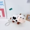 Plush Cow-Shaped Mini Crossbody Bag White and black color SKU reference
