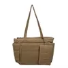 17 L Polyester Laptop Tote with Matching Wallet Option Khaki color SKU reference