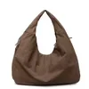 28L Polyester Tote Bag with Exterior Pocket Coffee color SKU reference