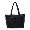 16L Nylon Tote with Anti-Theft and Side Pockets Black color SKU reference