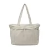 16L Nylon Tote with Anti-Theft and Side Pockets White color SKU reference
