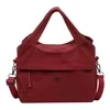 Polyester Shoulder Bag with Removable Adjustable Strap Red color SKU reference